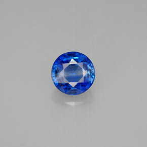 Cianita azul natural 1,14ct, corte redondo, SI