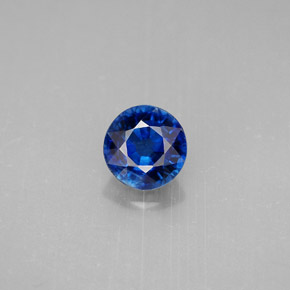 Cianita azul natural 1,04ct, corte redondo, VS-SI
