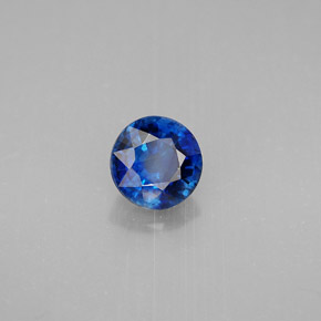 Cianita azul natural 1,04ct, corte redondo, VS-SI