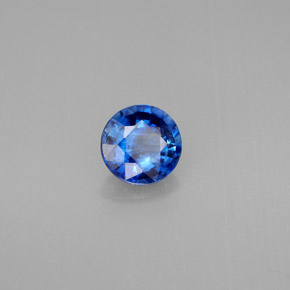 Cianita azul natural 0,92ct, corte redondo, VS-SI