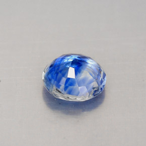 Cianita azul natural 0,88ct, corte redondo, VS-SI