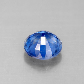 Cianita azul natural 0,81ct, corte redondo, VS-SI