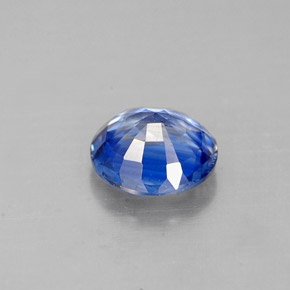 Cianita azul natural 0,87ct, corte redondo, VS-SI