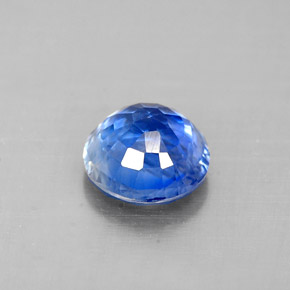 Cianita azul natural 0,89ct, corte redondo, VS