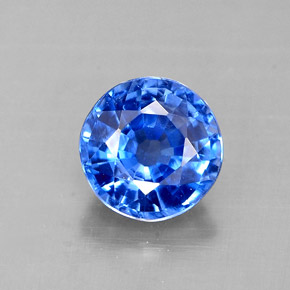 Dianita Azul Natural 0.97ct, Corte Redondo, VS