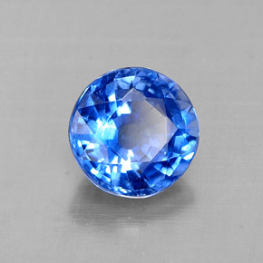 Dianita Azul Natural 0.97ct, Corte Redondo, VS