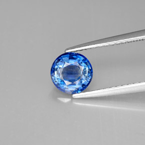 Cianita azul natural 1,08ct, corte redondo, VS-SI