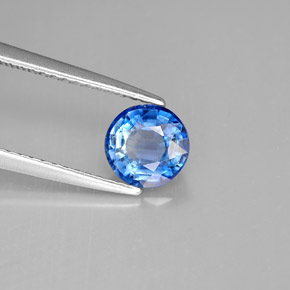 Cianita azul natural 1,08ct, corte redondo, VS-SI