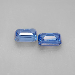 Pedras preciosas de cianita azul natural de  ct, corte esmeralda, VS-SI