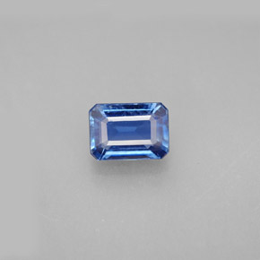 Cianita azul natural 1,47ct, corte esmeralda, VS-SI