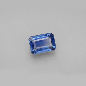 Cianita azul natural 1,47ct, corte esmeralda, VS-SI