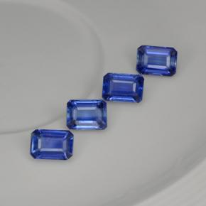 Pedras preciosas de cianita azul natural de 5,62 ct, corte esmeralda, VS-SI