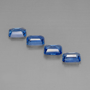 Pedras preciosas de cianita azul natural de  ct, corte esmeralda, VS-SI