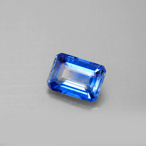 Cianita azul natural 1,09ct, corte esmeralda, VS-SI