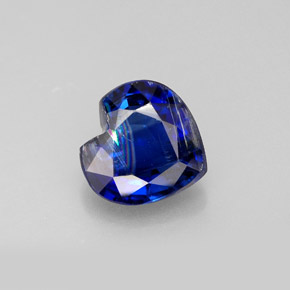 Cianita azul natural 1,96ct, formato de coração, VS-SI