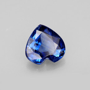 Cianita azul natural 1,70ct, formato de coração, VS-SI