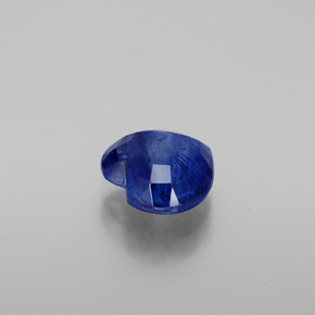 Cianita azul natural 1,95ct, formato de coração, SI