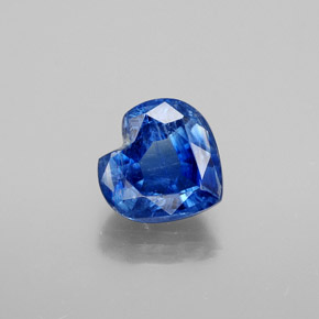 Cianita azul natural 2,18ct, formato de coração, SI-I1
