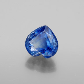 Cianita azul natural 2,18ct, formato de coração, SI-I1