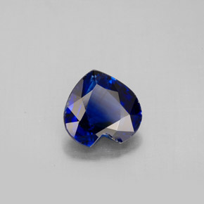 Cianita azul natural 1,69ct, formato de coração, VS-SI