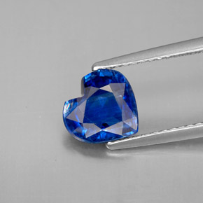 Dianita Azul Natural 1.73ct, Formato de coração, VS
