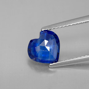 Dianita Azul Natural 1.73ct, Formato de coração, VS