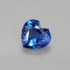 Cianita azul natural 1,90ct, formato de coração, VS-SI