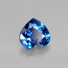 Cianita azul natural 1,90ct, formato de coração, VS-SI