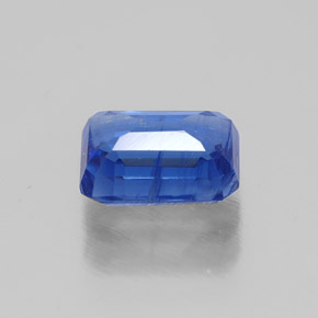 Cianita azul natural 1,36ct, corte esmeralda, SI