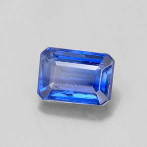 Cianita azul natural 1,29ct, corte esmeralda, VS