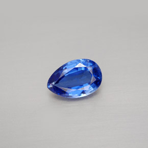 Cianita azul natural 1,69ct, formato de pêra, VS-SI