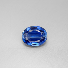 Cianita azul natural 2,22ct, corte oval, VS