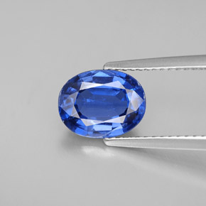 Cianita azul natural 2,17ct, corte oval, VS