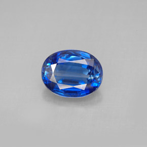 Cianita azul natural 2,25ct, corte oval, VS