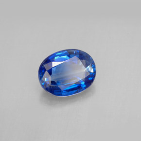 Cianita azul natural 2,25ct, corte oval, VS