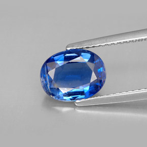 Cianita azul natural 2,28ct, corte oval, VS