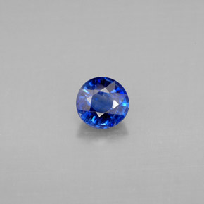 Cianita azul natural 0,71ct, corte redondo, SI
