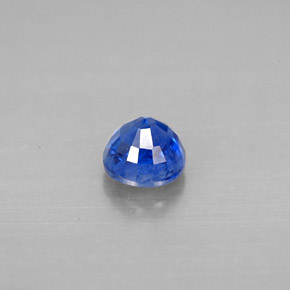 Cianita azul natural 0,87ct, corte redondo, SI
