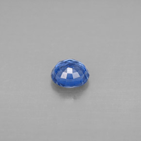 Cianita azul natural 0,69ct, corte redondo, SI