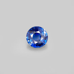 Cianita azul natural 0,97ct, corte redondo, VS-SI