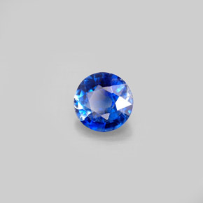 Cianita azul natural 0,97ct, corte redondo, VS-SI
