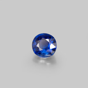 Cianita azul natural 0,93ct, corte redondo, VS-SI