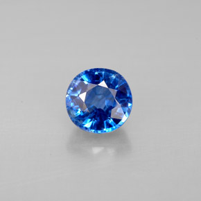 Cianita azul natural 1,17ct, corte redondo, VS-SI
