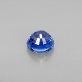 Cianita azul natural 1,17ct, corte redondo, VS-SI