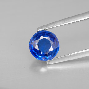 Dianita Azul Natural 0.96ct, Corte Redondo, VS-SI