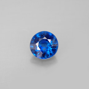 Cianita azul natural 0,99ct, corte redondo, VS-SI