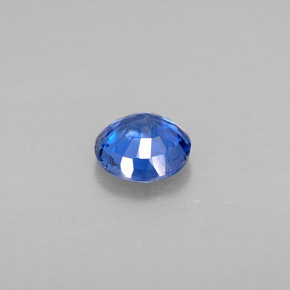 Cianita azul natural 0,91ct, corte redondo, VS-SI