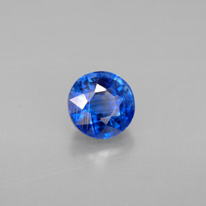 Cianita azul natural 1,24ct, corte redondo, VS-SI