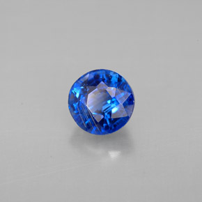 Cianita azul natural 1,24ct, corte redondo, VS-SI