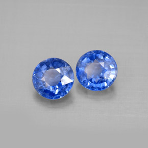 Pedras preciosas de cianita azul natural de  ct, corte redondo, VS-SI